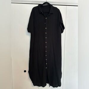 Dokotoo Womens Casual Short Sleeve Button Up Dress